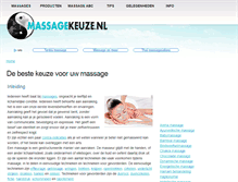 Tablet Screenshot of massagekeuze.nl